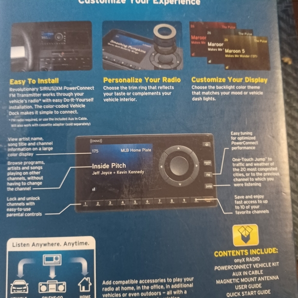 XM Onyx satellite radio - Picture 3 of 5